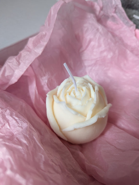Rose Flower Sculpture Candle